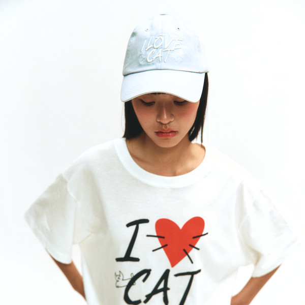 【ASURA】LOVE CAT BALL CAP MUSINSA | ASURA LOVE CAT BALL CAP (SKY BLUE)
