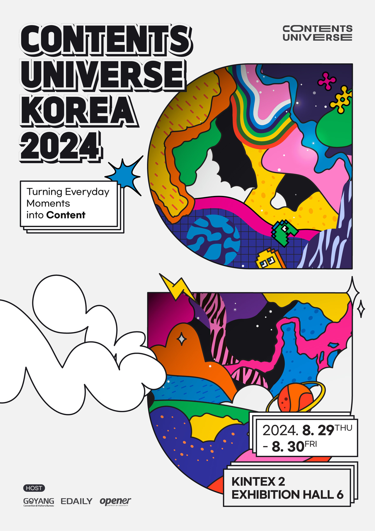 <span style="font-size: 18px;"><strong>Contents Universe Korea 2024 </strong></span><br> 2024.08.29~30 / KINTEX2 HALL 6 