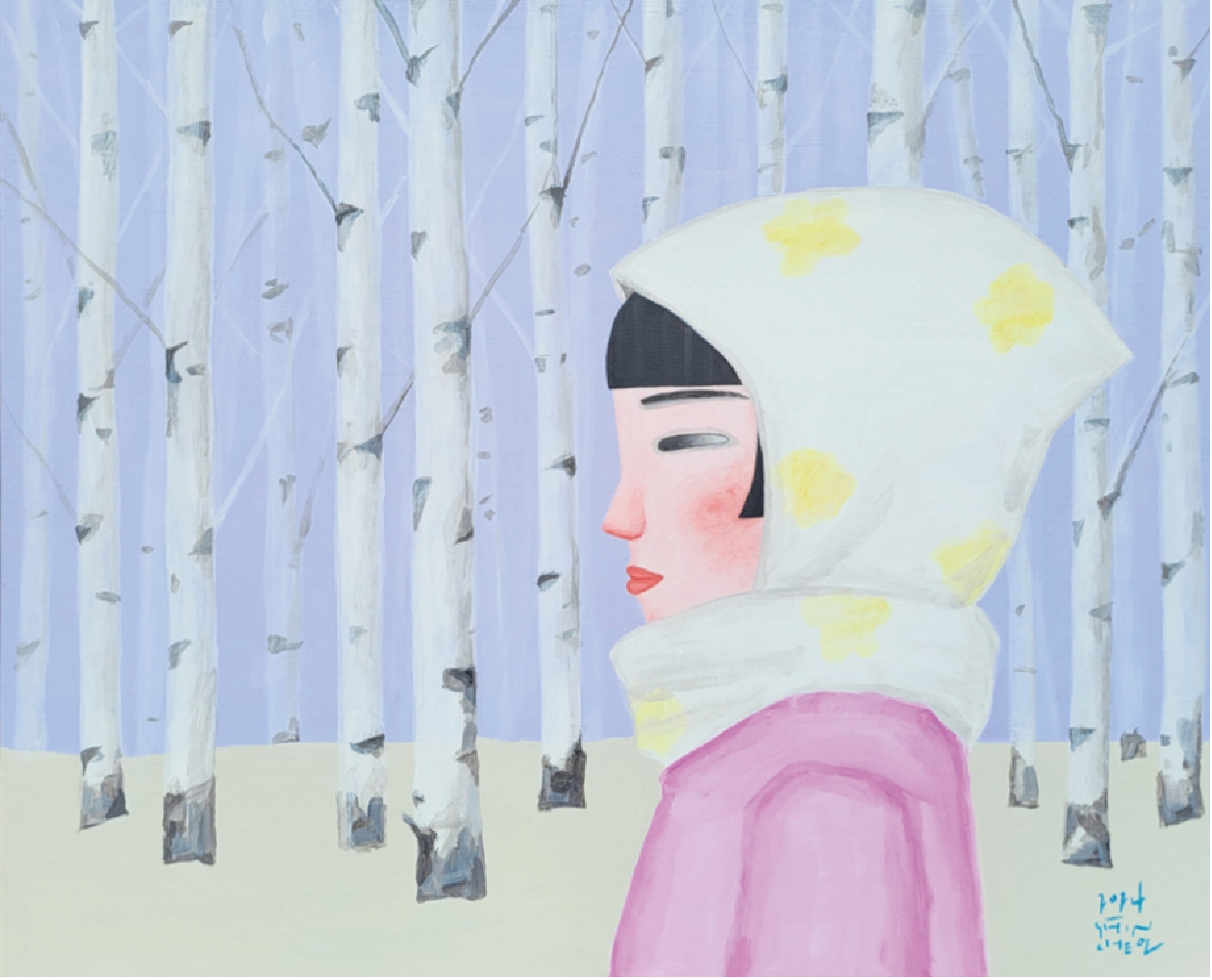 <br><b style="font-size:20px;">신철 / 기억풀이</b><br>65 x 53 cm <br>Acrylic on canvas<br>2024