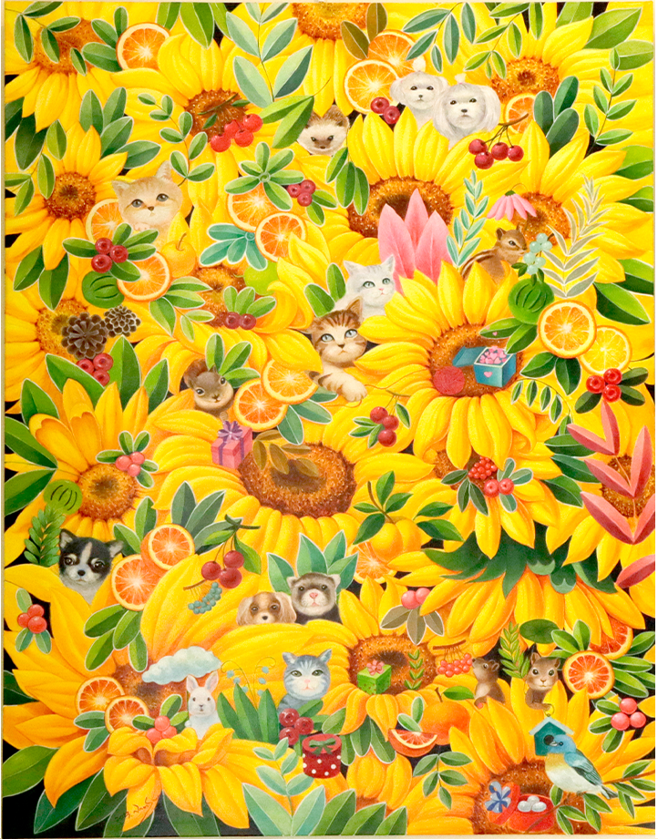 <br><b style="font-size:20px;">박남순 / 욕망과 치유 / Harmony</b><br>116.8 x 90 cm 50호<br><br>2023