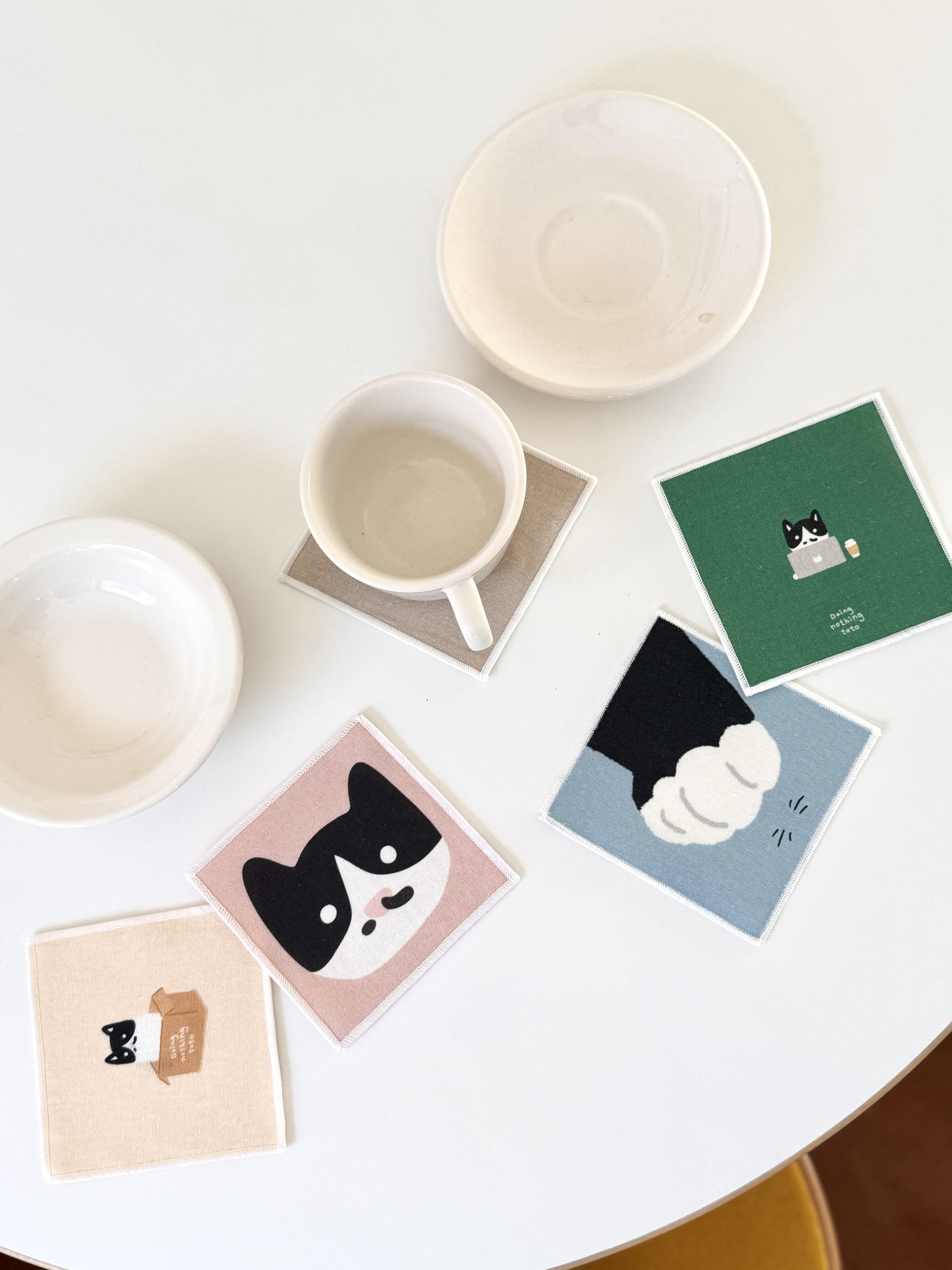  LINEN<br>TEA COASTER
