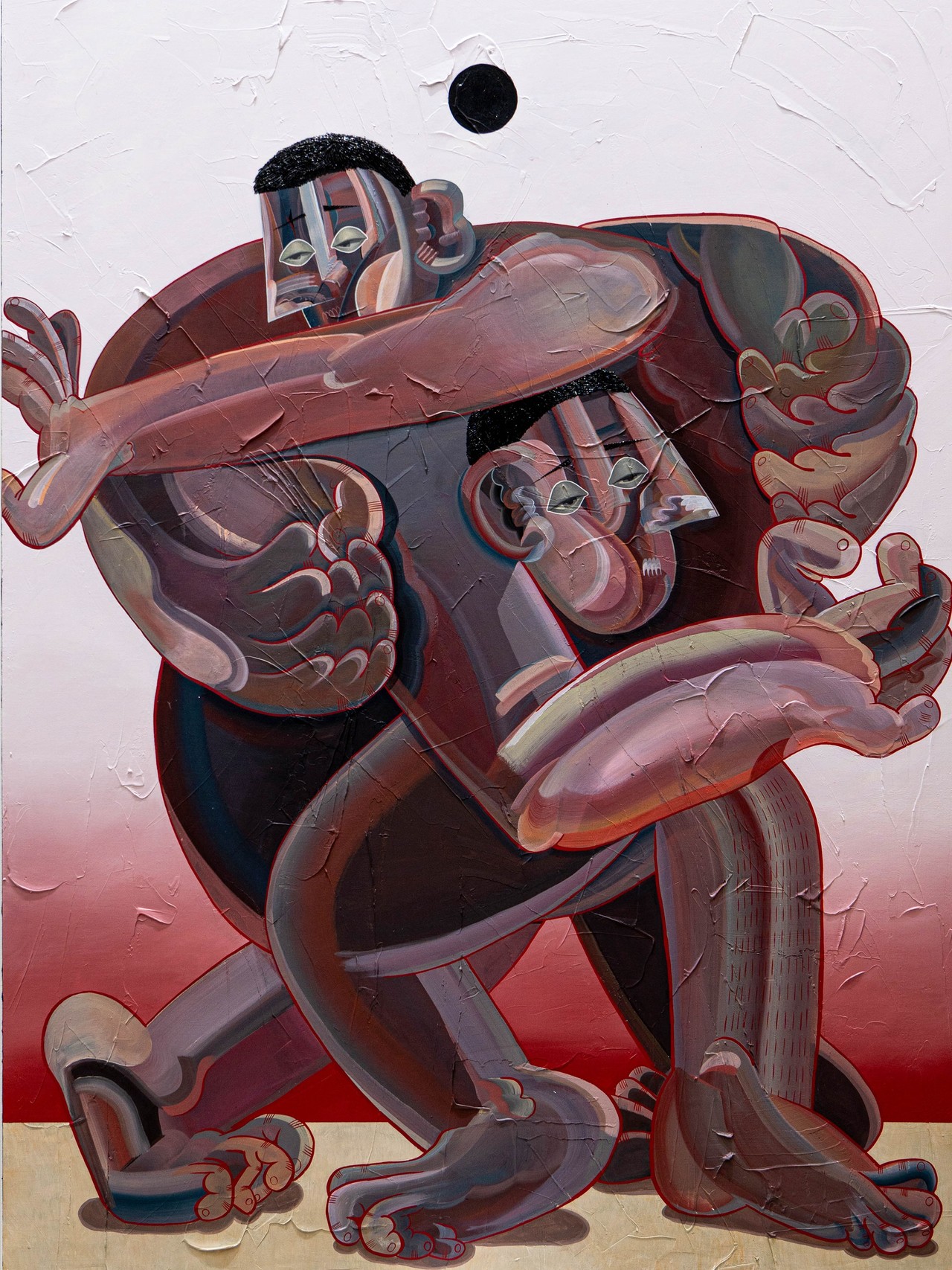 공평하게 엉망진창_2025_Acrylic on canvas_130.3*97cm