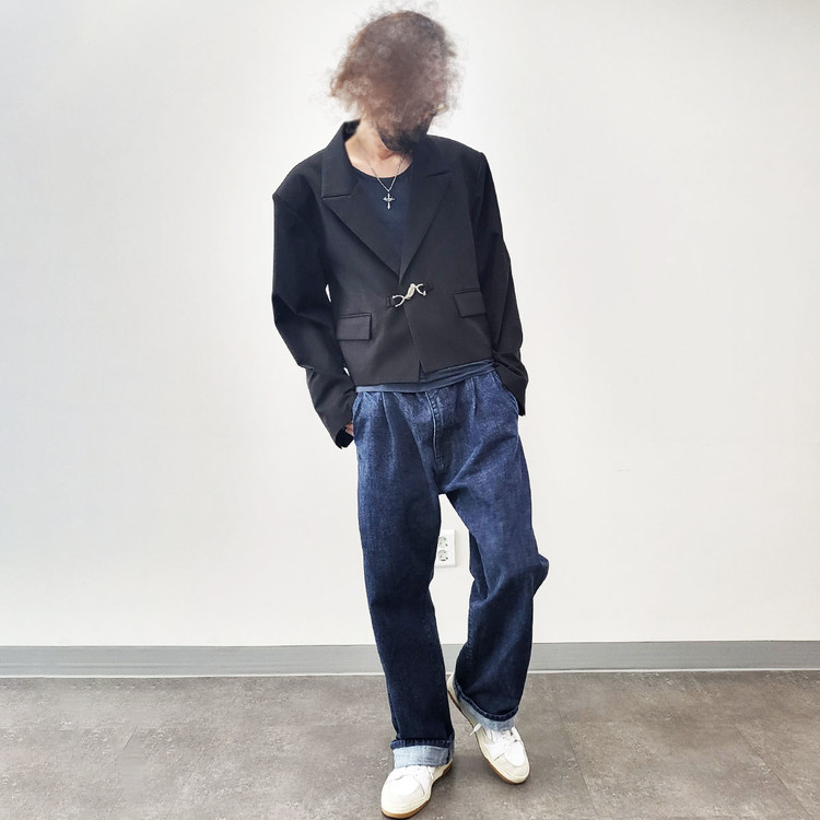 ★関税込★IONSEOUL★Crop Bold Jacket ★ジャケット★ 볼드 크롭 자켓
