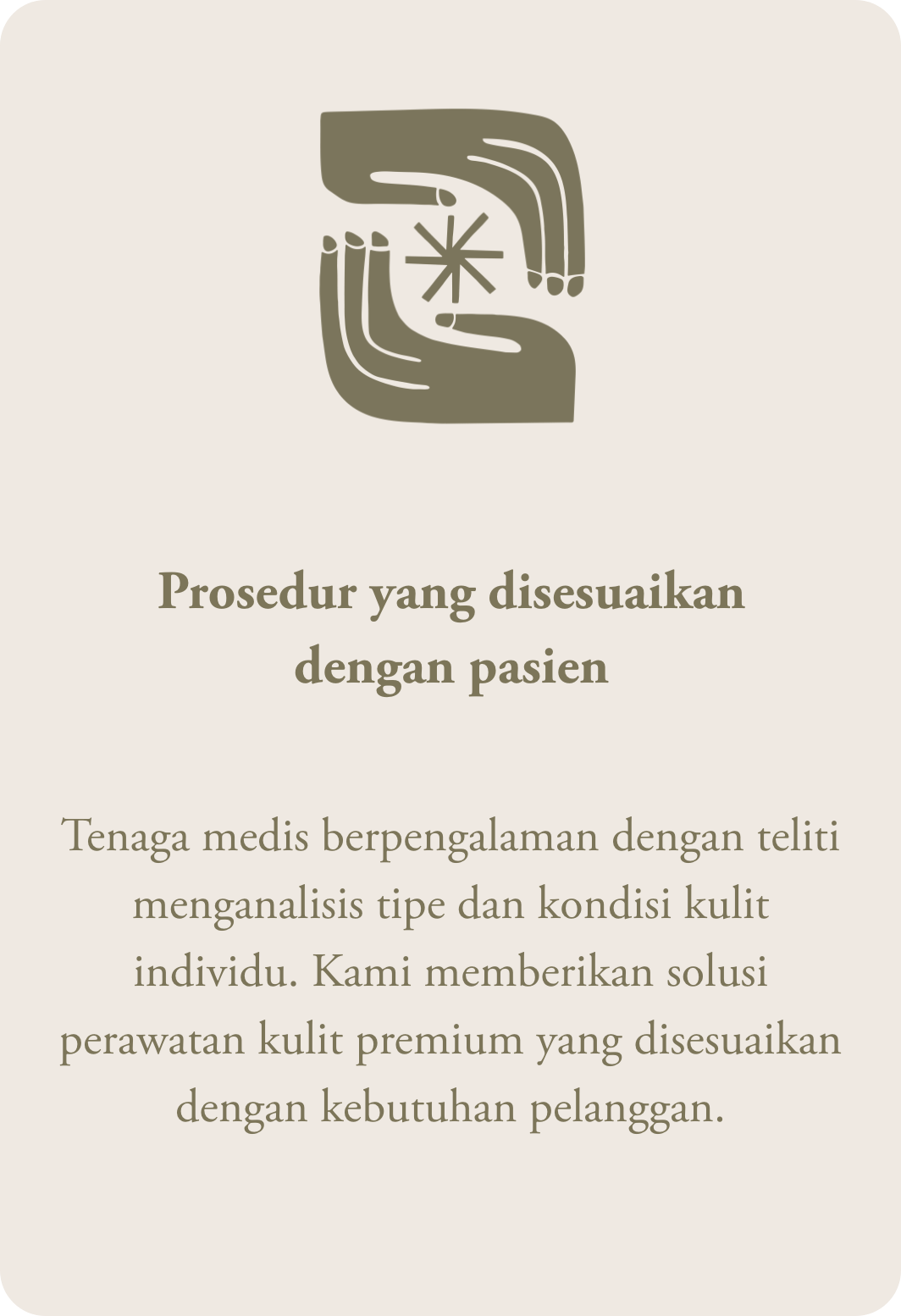 Prosedur yang disesuaikan dengan pasien