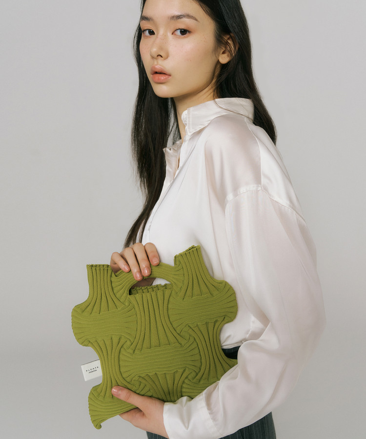 NEW【PLEATSMAMA】NEW Bow Bag (12 色) PLEATSMAMA: Sustainable Knit Pleats Bag