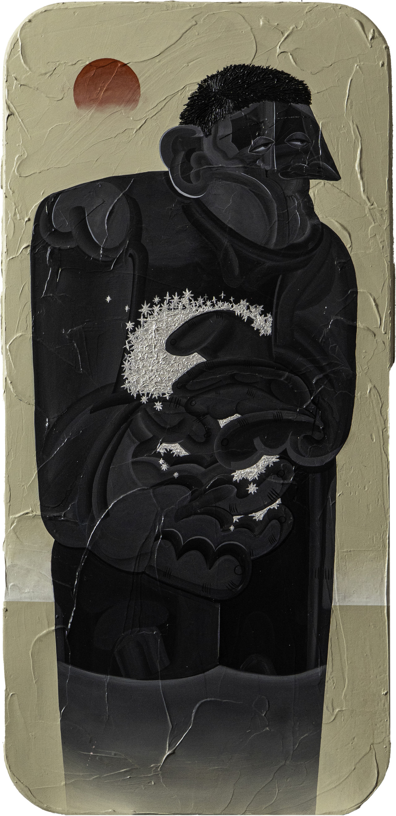 My Precious_2025_Acrylic on resin_400*814.7151mm