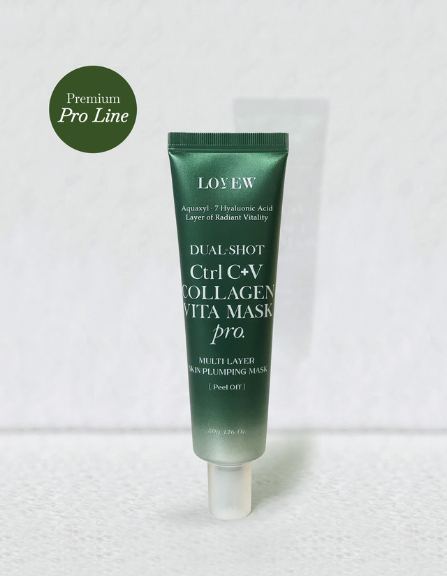 <p style="text-align:left; font-size:15px; margin-top:26px;">Dual Shot Ctrl C+V Collagen Vita Mask Pro<br>듀얼샷 컨트롤 C+V 콜라겐 비타 마스크 프로<br><span style="color:#666;">₩ 45,000</span></p>