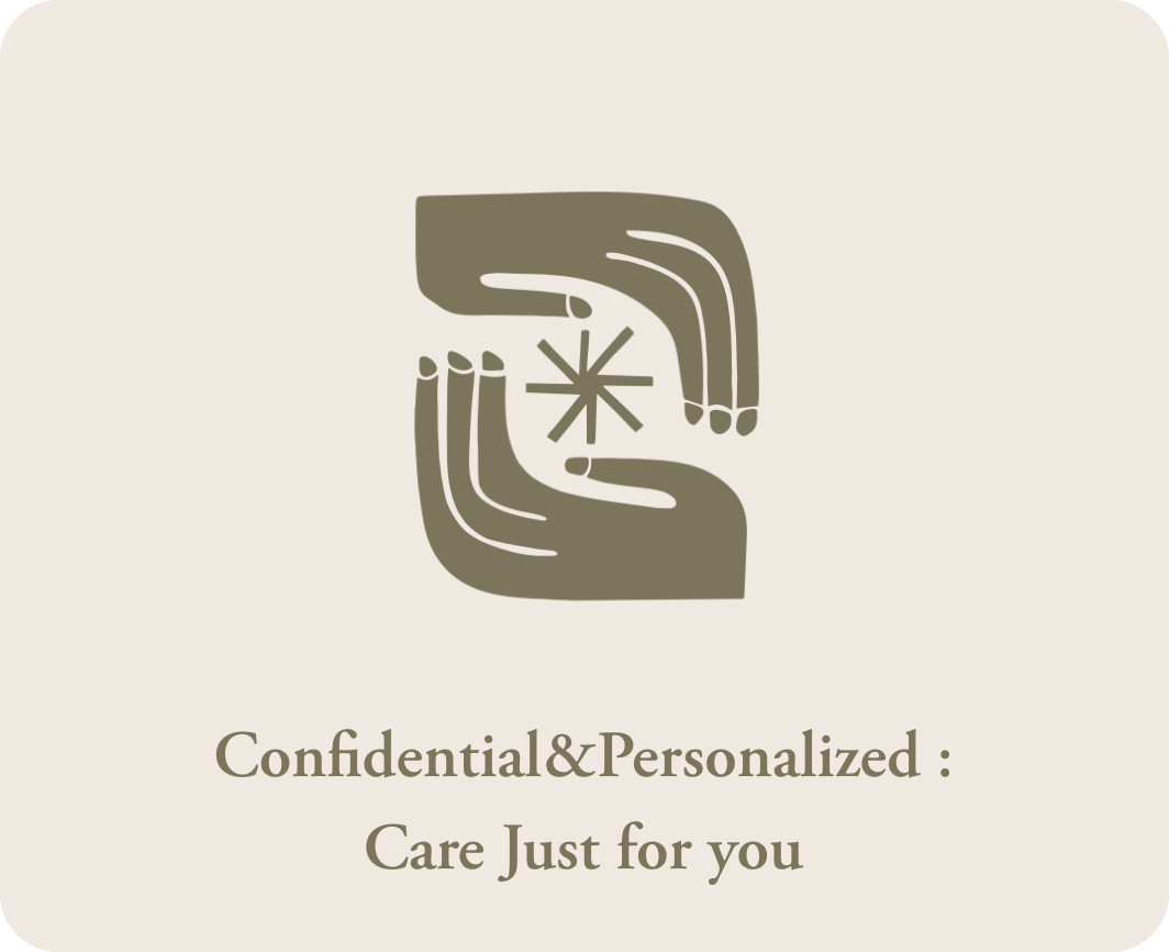 Confidential&Personalized Care Just for you