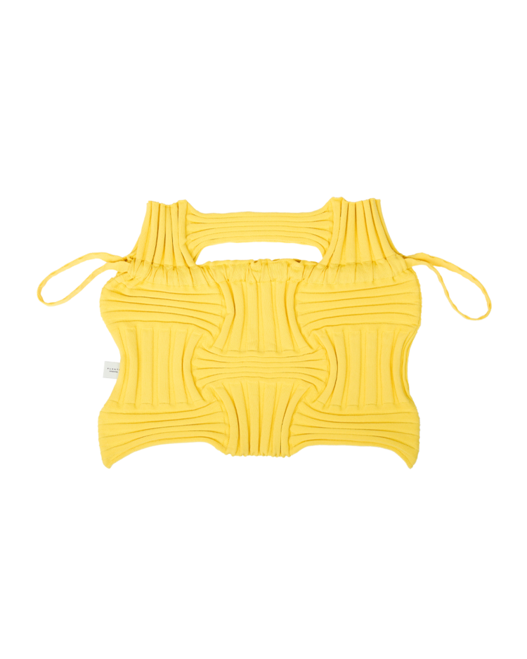 Big Bow Bag Blue : PLEATSMAMA: Sustainable Knit Pleats Bag