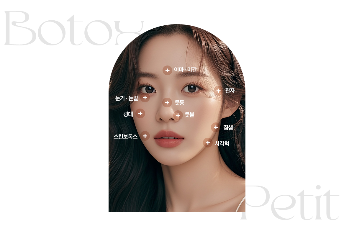 보톡스 시술부위
