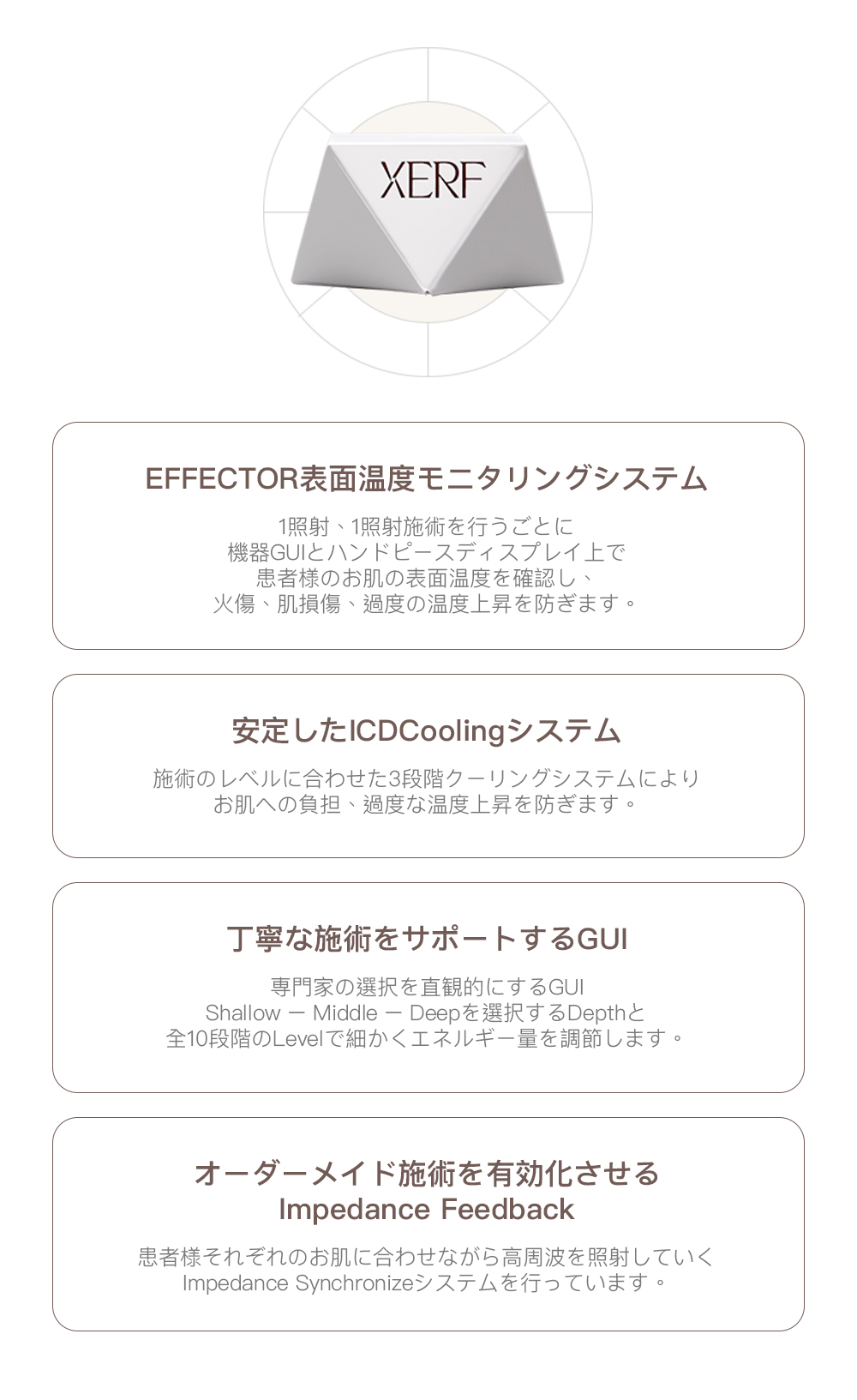 FIT THE DEPTH & FIT BY HEAT & FIT FOR SKIN