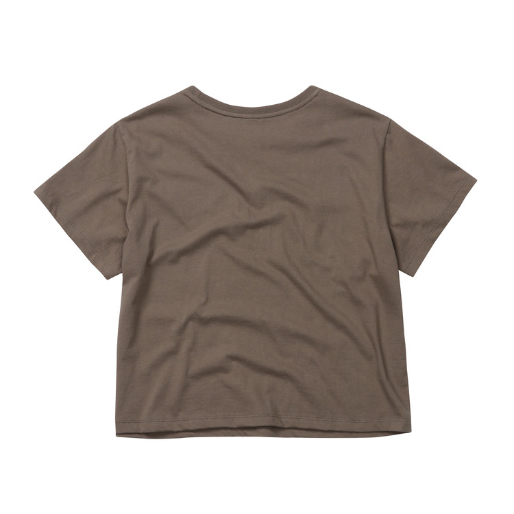 Tシャツ・カットソー [EEERRR] Born From Basslines Printing T-shirt Born From Basslines Grossy Printing semi-crop T-shirt (Red