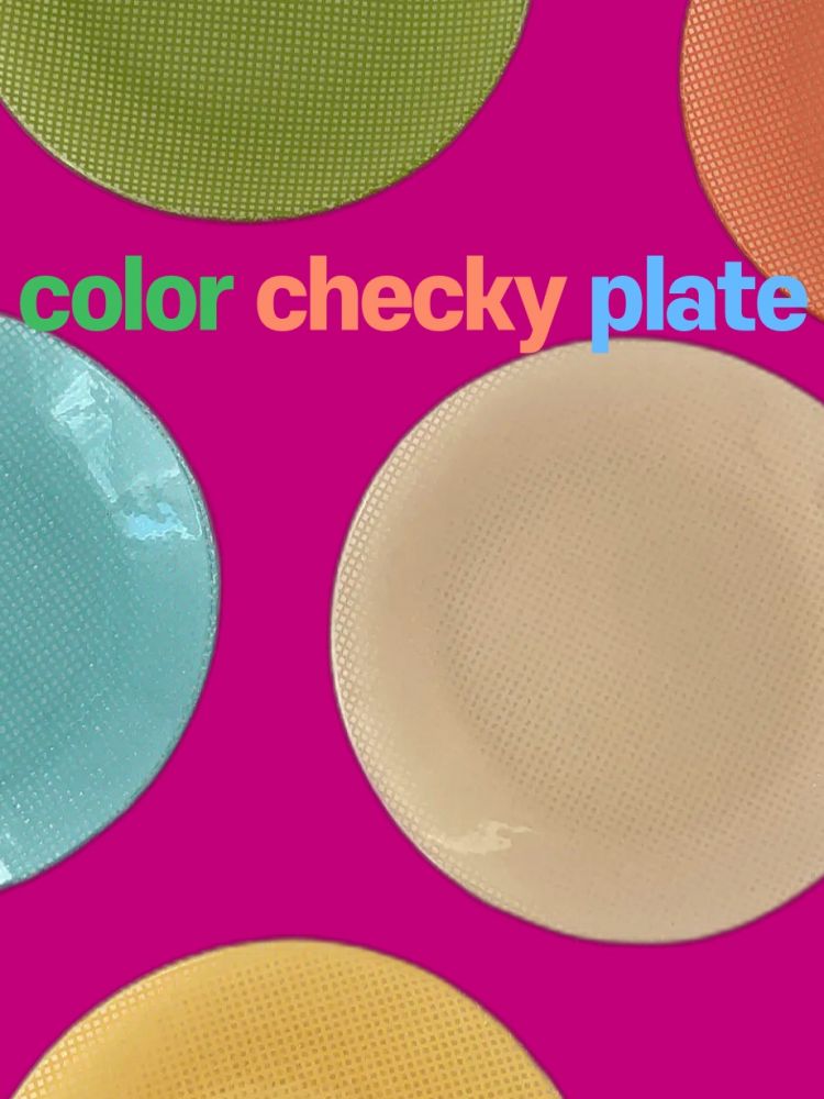 Color checky plate : 퐁드타블레