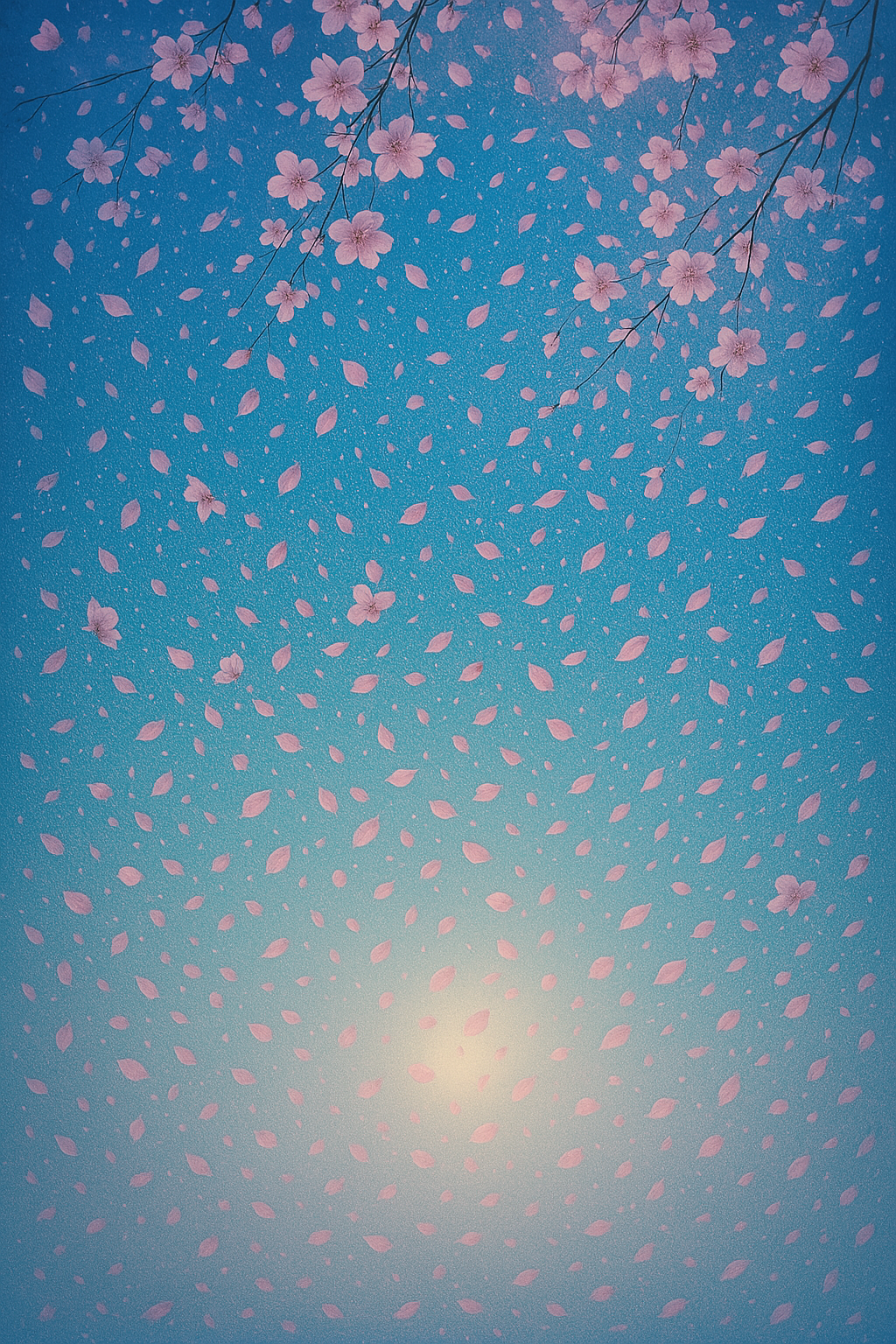Falling Petal Media Art Vision