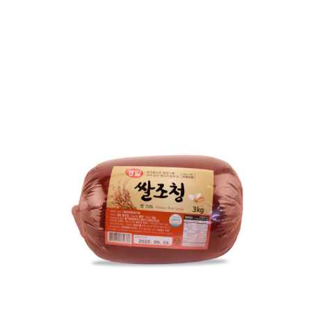 <p style="margin-top:26px;"><span  style="text-align:left; font-size:20px;"><b>쌀조청(봉지)  </b></span><span style="text-align:right; color:#FF0000; font-size:20px;"><b>   3kg</b></span><br><span style="color:#666; font-size:14px;">쌀 70% / 옥수수 30%</span></p>