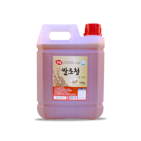 <p style="margin-top:26px;"><span  style="text-align:left; font-size:20px;"><b>쌀조청  </b></span><span style="text-align:right; color:#FF0000; font-size:20px;"><b>   10kg</b></span><br><span style="color:#666; font-size:14px;">쌀 70% / 옥수수 30%</span></p>