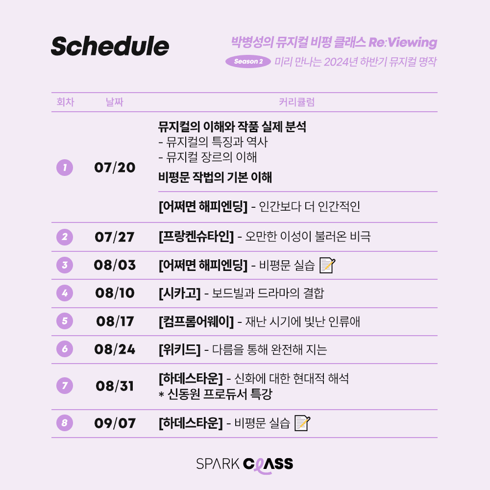 박병성 커리큘럼