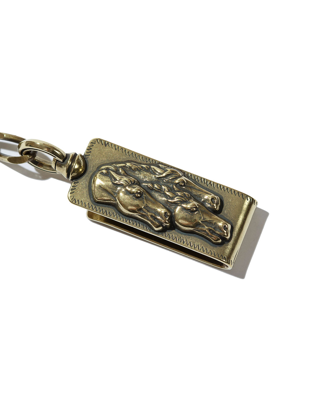 Horse Clip Type Walletchain Brass : HIDE/AND/RIDE