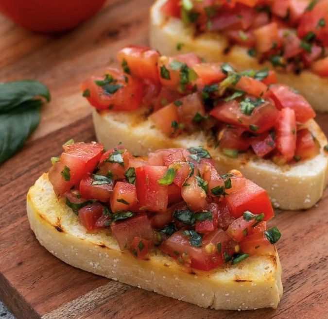 <p style="font-size:11px;">토마토 바질 부르스게타</p>