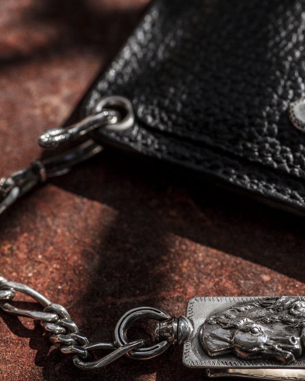 Horse Clip Type Walletchain Brass : HIDE/AND/RIDE