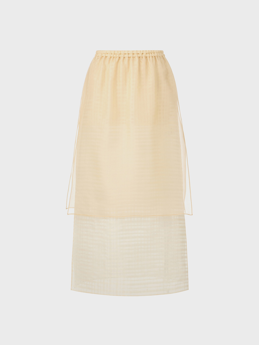 ★EENK★ Organza Layered Long Skirt Organza Layered Long Skirt - Cream : EENK SHOP