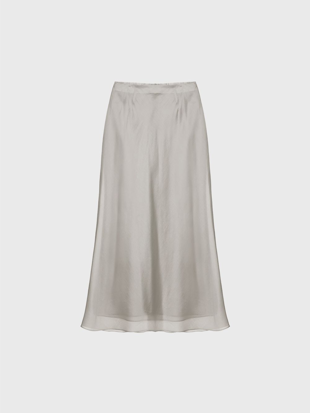 Sheer long skirt (white / gray / blue / black) : MONOHA