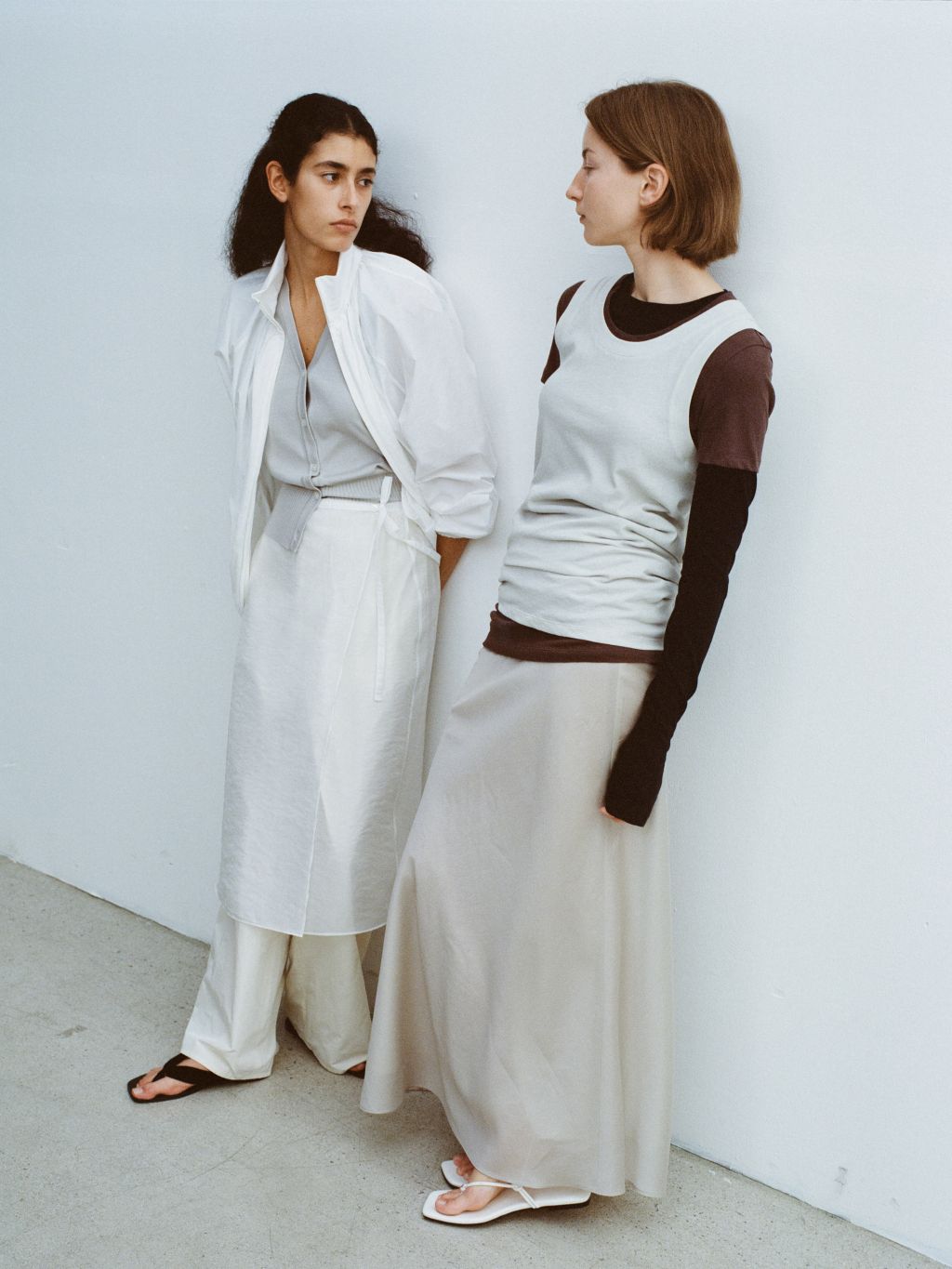スカート MONOHA : 24SS / Sheer long skirt (3colors) MONOHA : 24SS / Sheer wrap skirt (3colors) (MONOHA/スカート