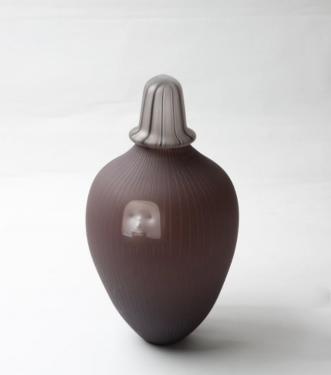 Beardman 38, glass blown, cold worked, glass, 200x200x420mm, 2025