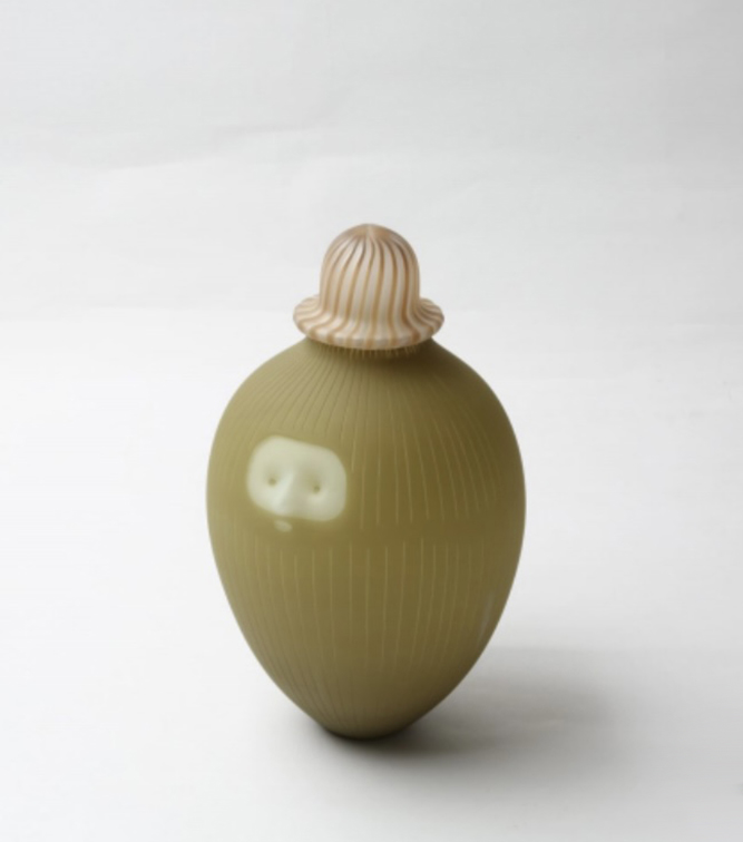 Beardman 35, glass blown, cold worked, glass, 180x180x320mm, 2025