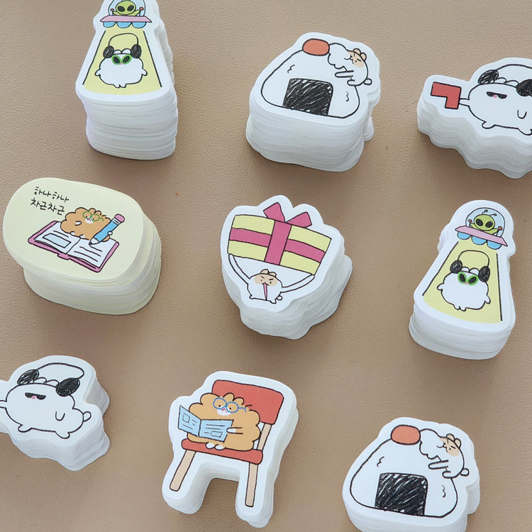 cha_nya_ | Hipzzi mini piece sticker No 1 - 6 : Lovticker