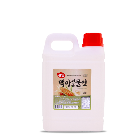 <p style="margin-top:26px;"><span  style="text-align:left; font-size:20px;"><b>이온물엿 </b></span><span style="text-align:right; color:#FF0000; font-size:20px;"><b>   5kg</b></span><br><span style="color:#666; font-size:14px;">옥수수 전분 100%</span></p>