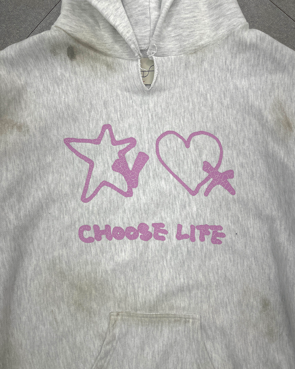 Lost Town Supply☆CHOOSE LIFE HOODIE CHOOSE LIFE HOODIE LIGHT MELANGE : losttownsupply