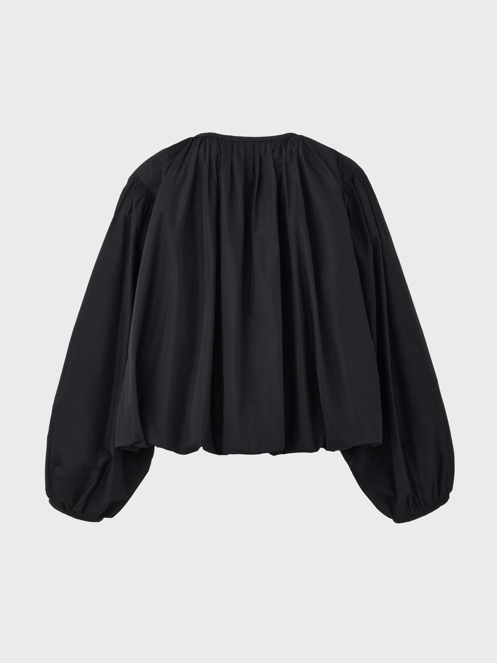 [EENK] Shirred Volume Jumper / 追跡付 Shirred Volume Jumper - Black : EENK SHOP