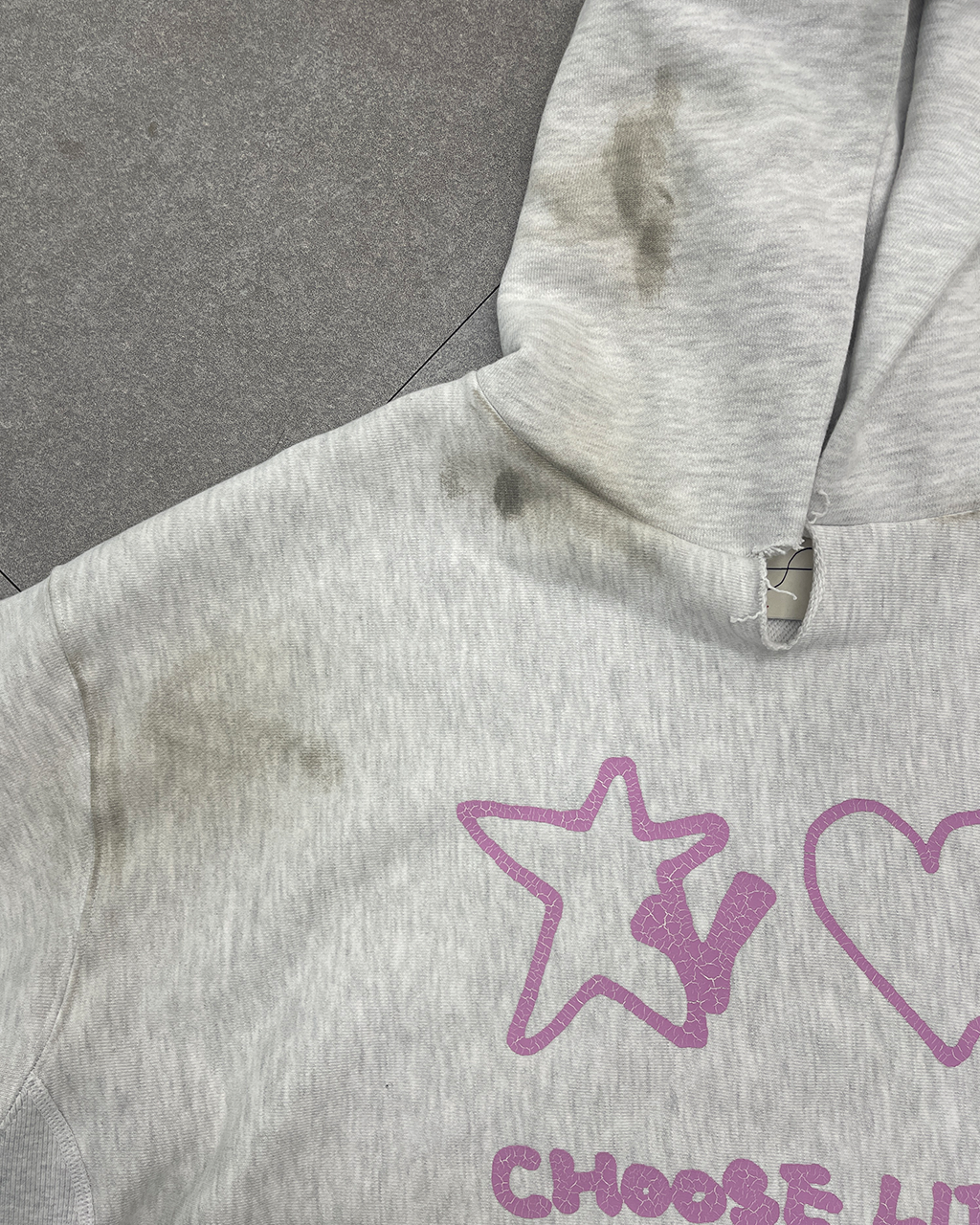 Lost Town Supply☆CHOOSE LIFE HOODIE CHOOSE LIFE HOODIE LIGHT MELANGE : losttownsupply