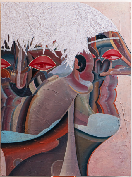 마지막구호는 생략한다 2025, Acrylic on canvas, 130.3cm97cm