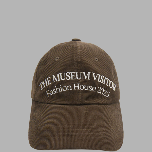 ★THE MUSEUM VISITOR★ THEMUSEUMVISITOR LOGO WASHED BALLCAP SMILE LOGO WASHED BALLCAP (BLUE) : THE MUSEUM VISITOR