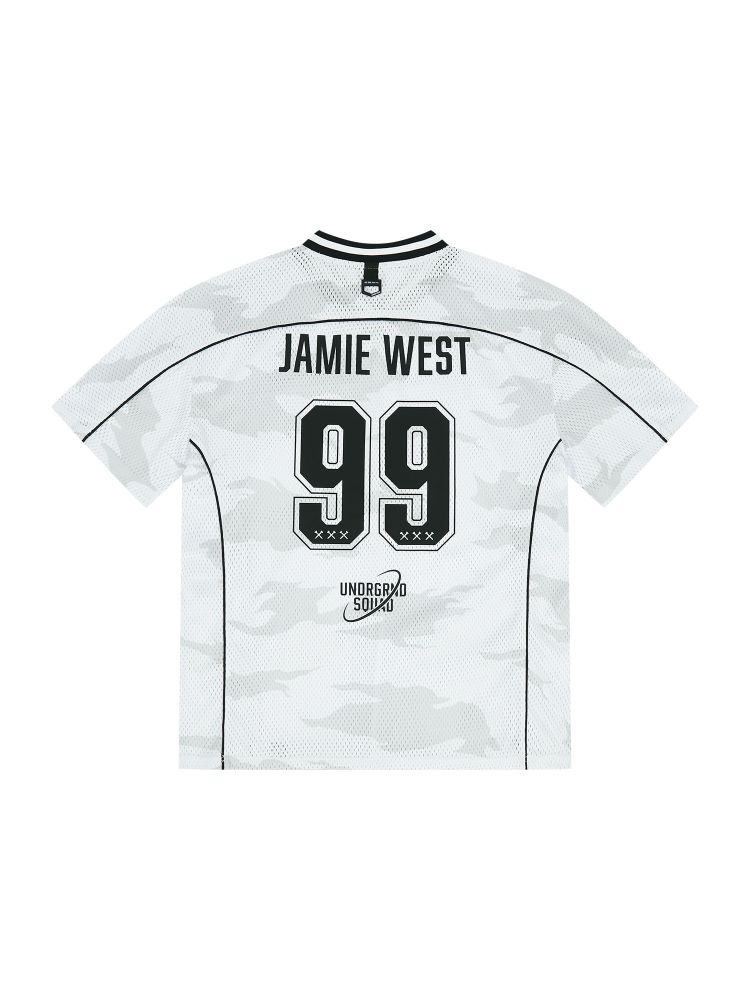 No.99 Vneck Mesh Camo T-Shirts (BK) : JAMIE WEST | 제이미웨스트
