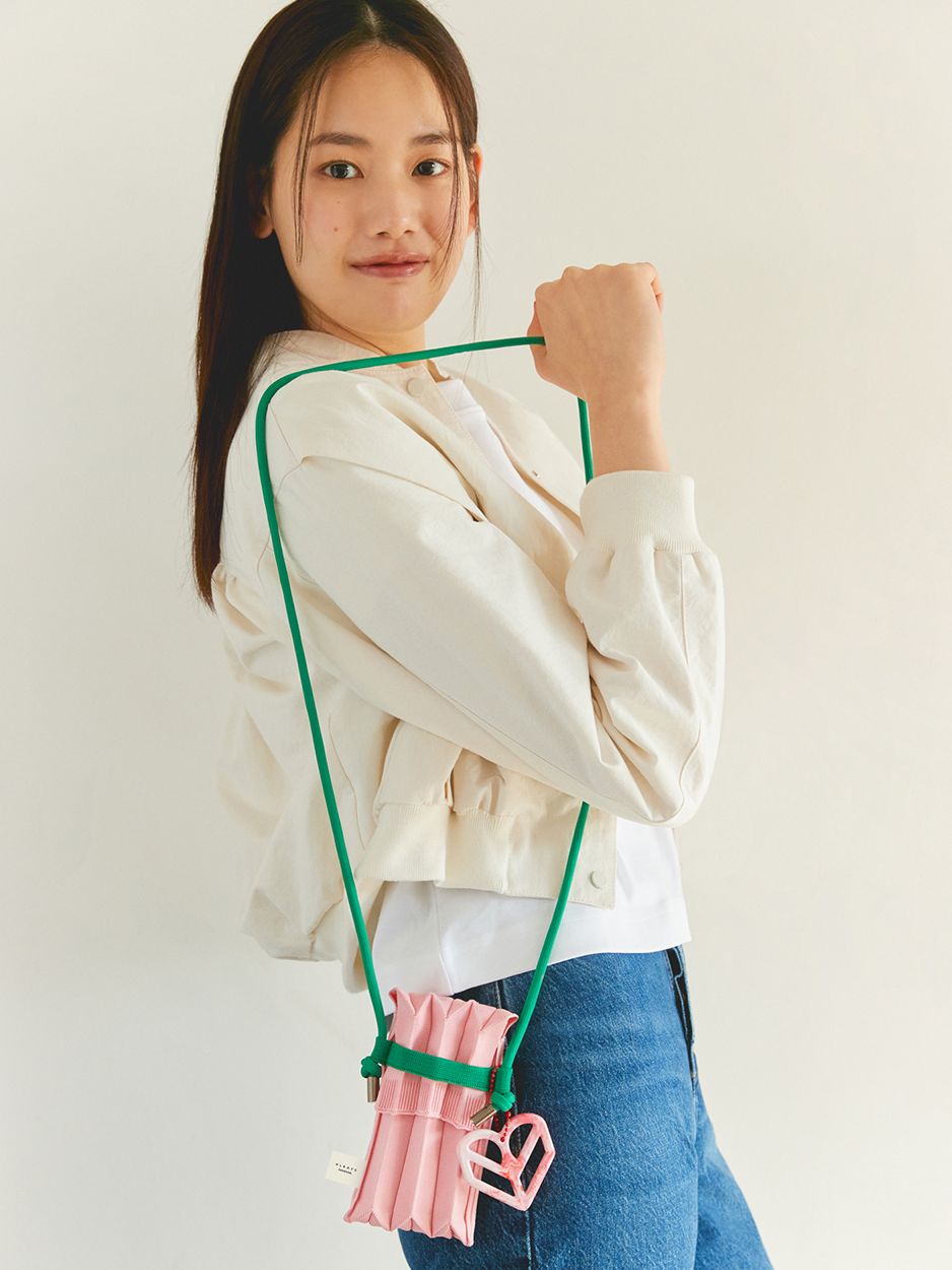 【PLEATSMAMA】☆韓国 人気☆Nano Bag Nano Bag Pink : PLEATSMAMA: Sustainable Knit Pleats Bag
