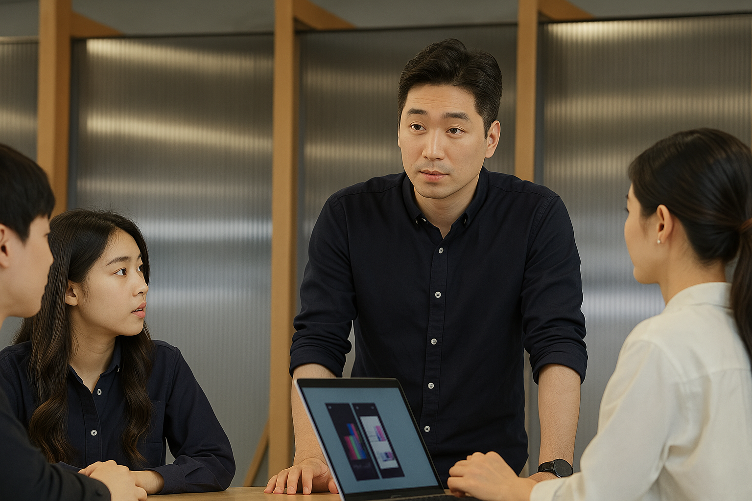 디지털장의사들이 회의를 하고있는 사진