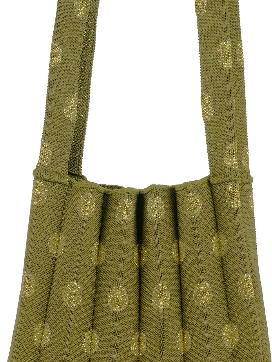 Mini Shoulder Bag Glitter Gold Dot : PLEATSMAMA: Sustainable