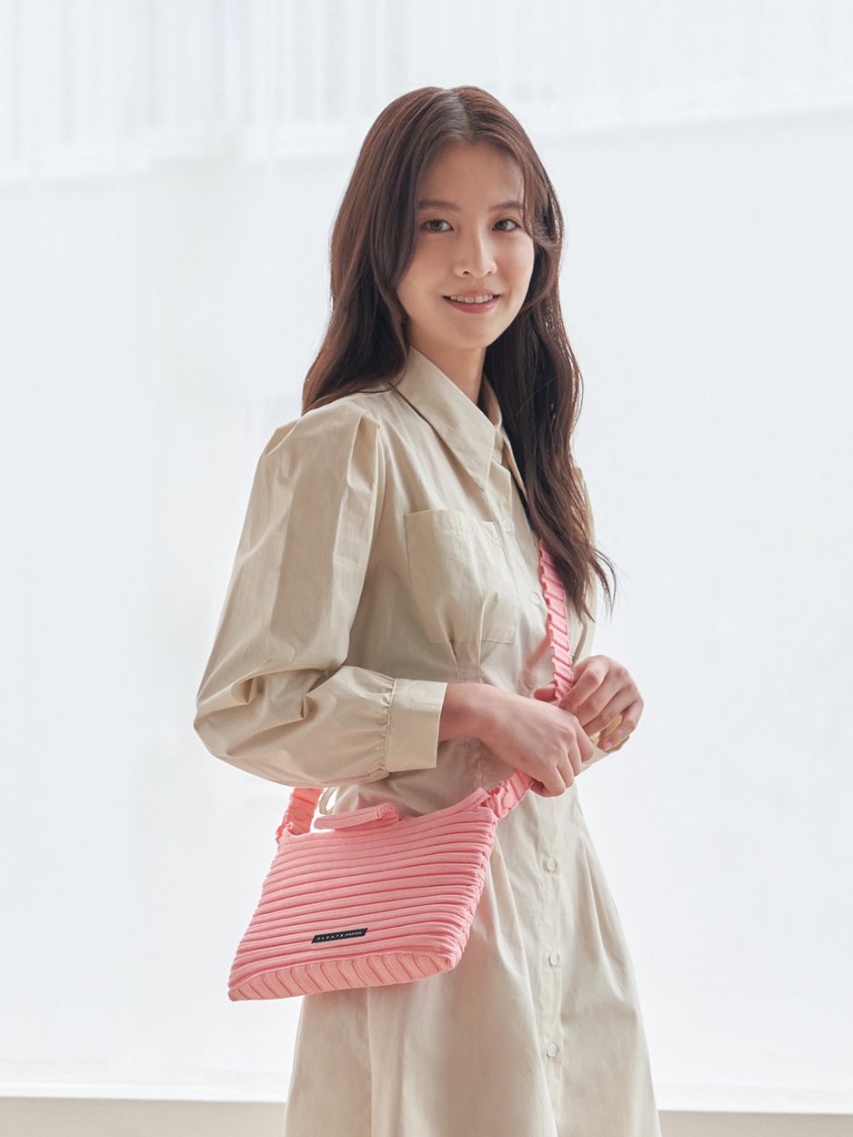 ◆PLEATS MAMA◆ Melody Bag Pink 5000957677 New Melody Bag S Light Pink : PLEATSMAMA: Sustainable Knit