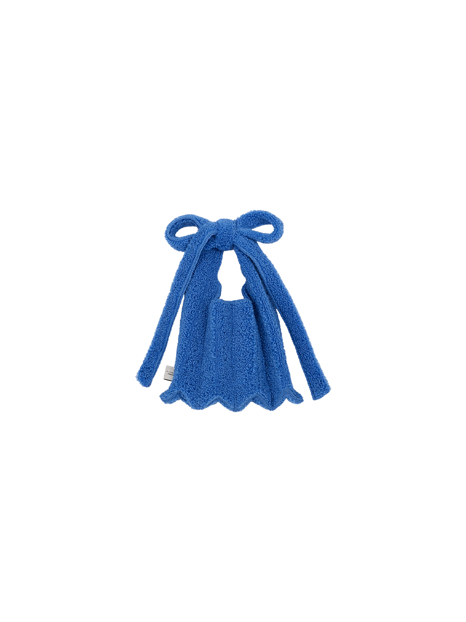 PLEATS MAMA 正規品関税込み POODLE MICRO BAG POODLE MICRO BAG BLUE : PLEATSMAMA: Sustainable Knit Pleats Bag