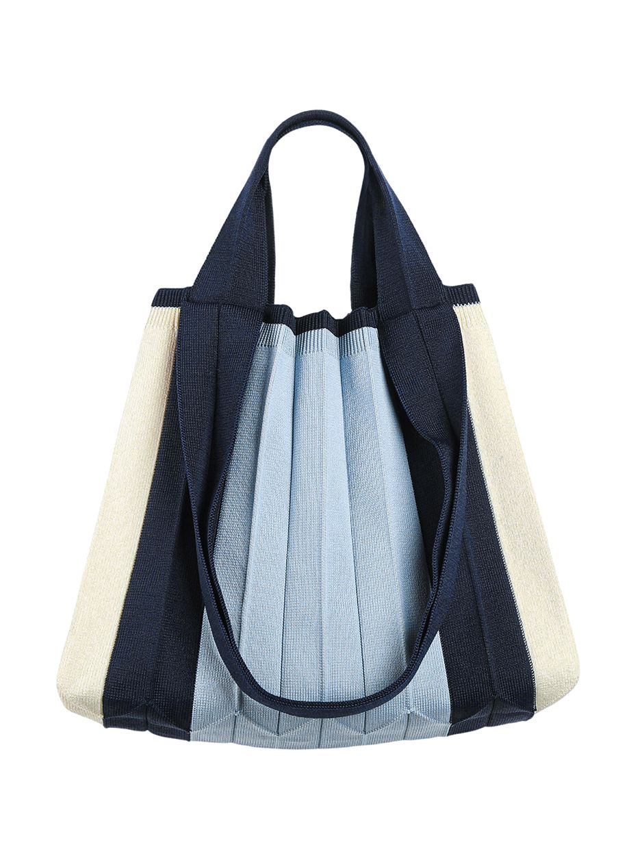 ★早期完売★PLEATSMAMA★Two Way Shopper Bag★日本未入荷★ PLEATSMAMA: Sustainable Knit Pleats Bag