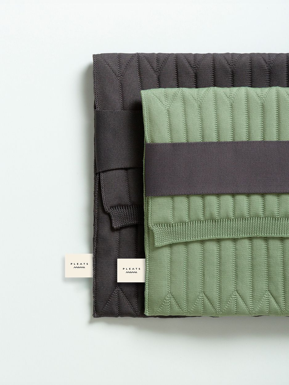 AirKnit Laptop Pouch Sage : PLEATSMAMA: Sustainable Knit