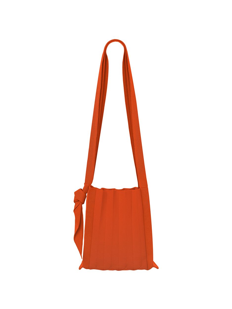 PLEATS MAMA 正規品関税込み SHOULDER BAG GRID ORANGE Nano Bag Orange : PLEATSMAMA: Sustainable Knit Pleats Bag