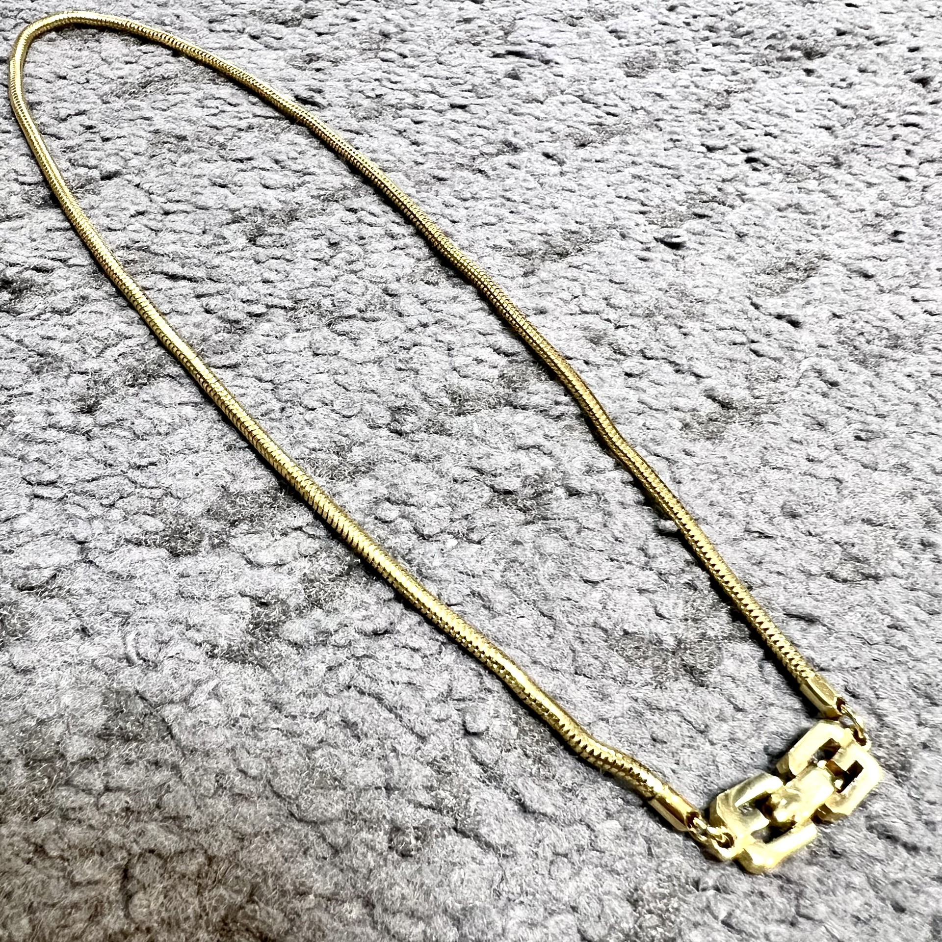 Vintage Givenchy Snake Chain Necklace : soberseoul