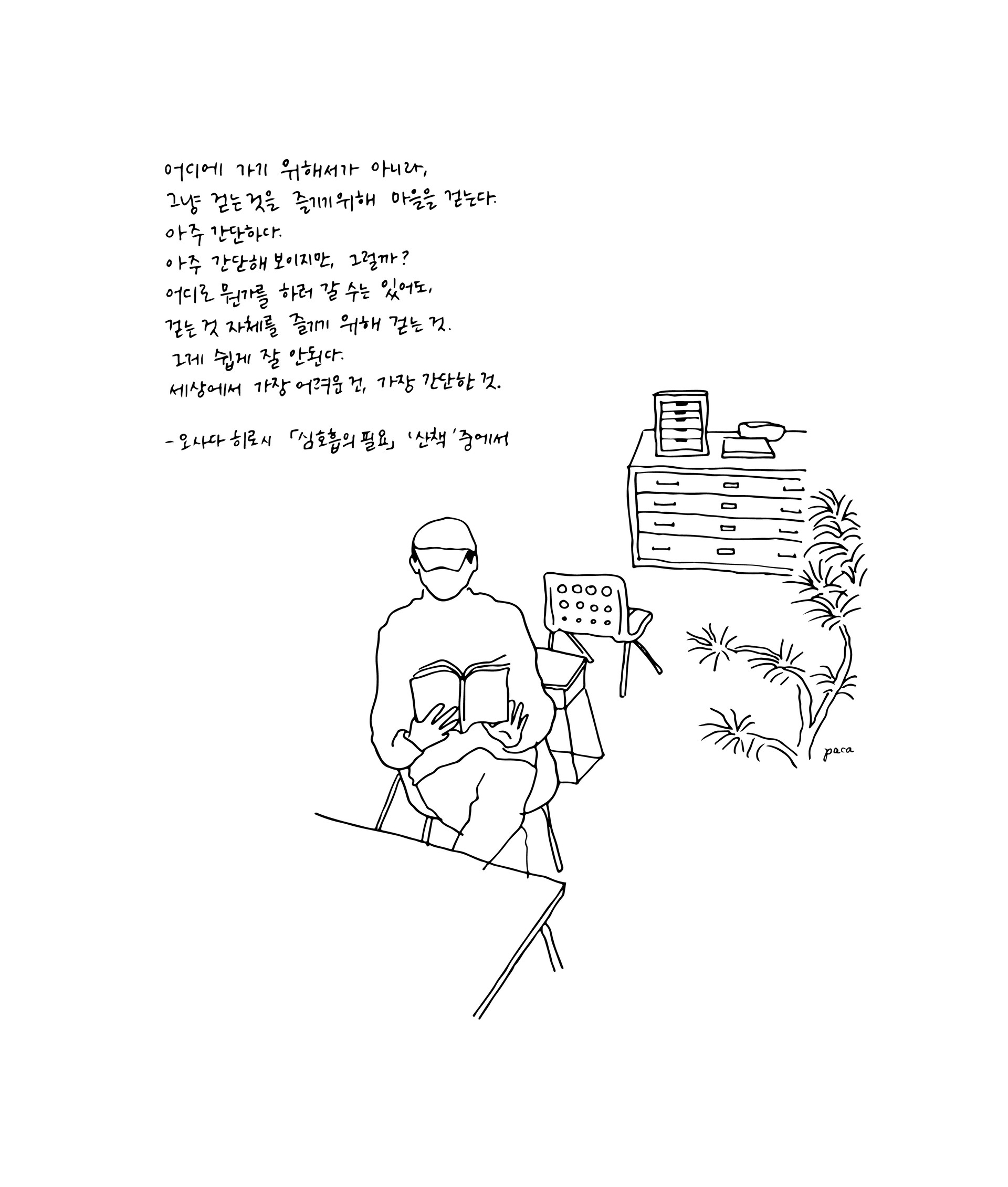 스틸네거티브클럽 x 콜링북스 <산보와 사진> 일러스트레이션 2025