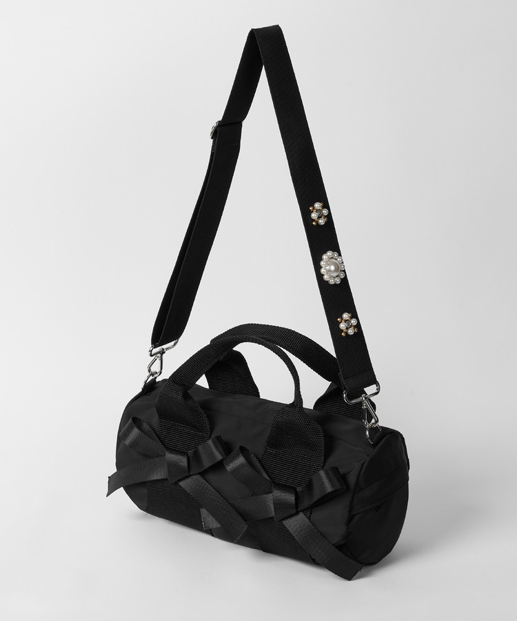 韓国商品/HOKUSPOKUS Pearl Stud Ribbon Bag Pearl Stud Ribbon Bag_Black : HOKUSPOKUS (호쿠스포쿠스)