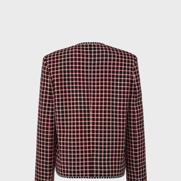 EENK★新商品^Tweed Short Jacket - Red★ Tweed Short Jacket - Red : EENK SHOP
