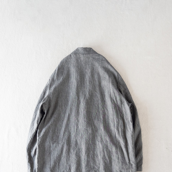 ネストローブLinen canvas easy fit jacket キャンバス 額